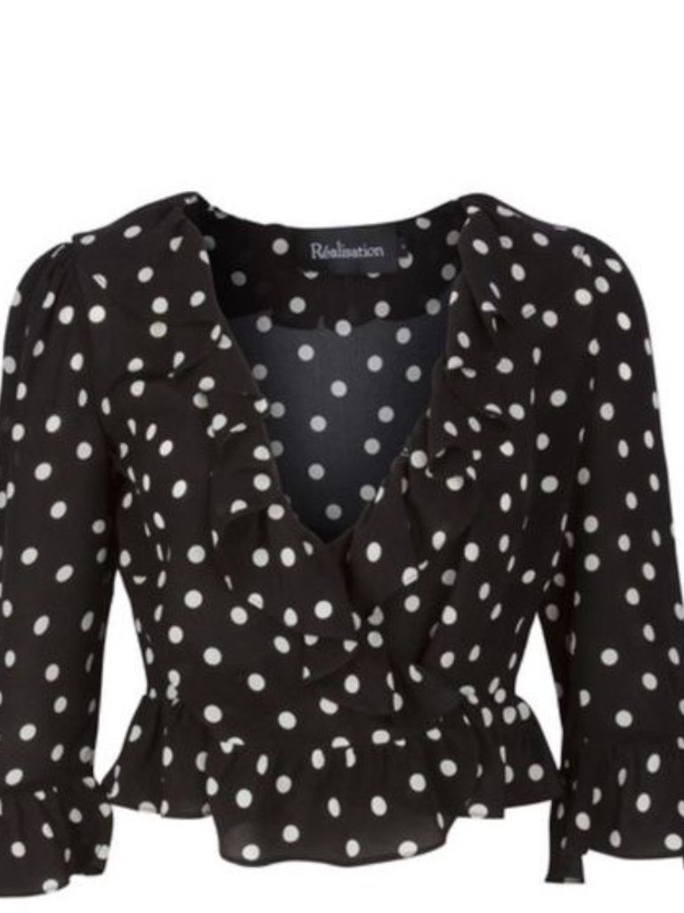 Realisation Par The Cher - Black & White Spot - Size Small